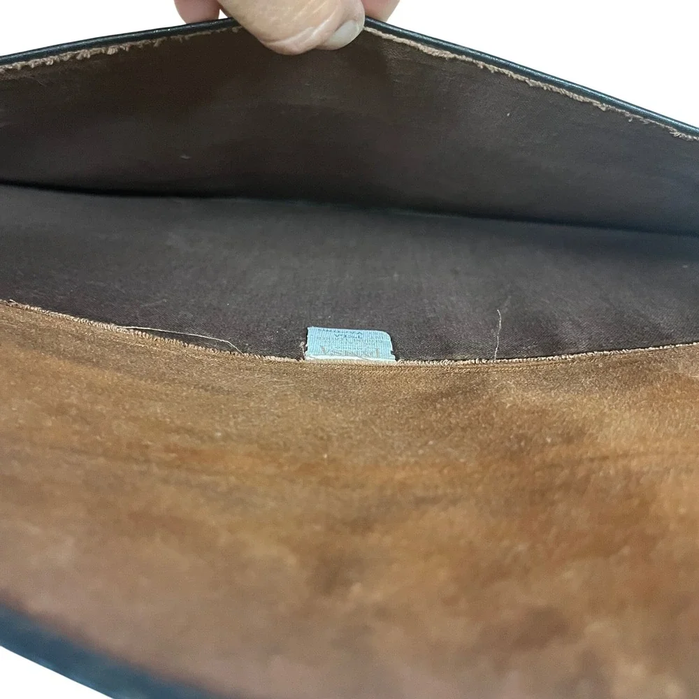 Vintage DYMSA‎ Black Mexico Genuine Leather Embossed 